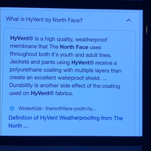 Kids The North Face Hyvent Jacket 10/12 - Picture 8 of 8